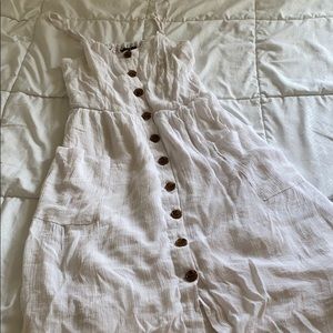 🆕[Mlle Gabrielle] NWOT White button up midi dress
